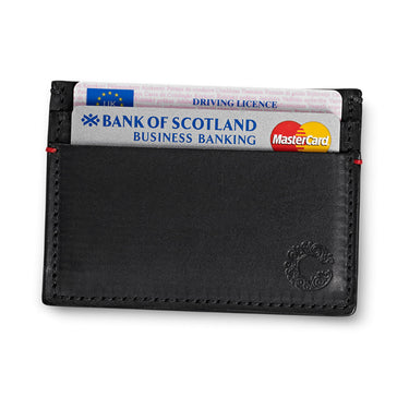 Vintage Leather Credit Card Holder Black